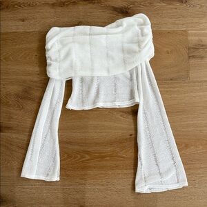 Nought & Kisses White Knit Top
